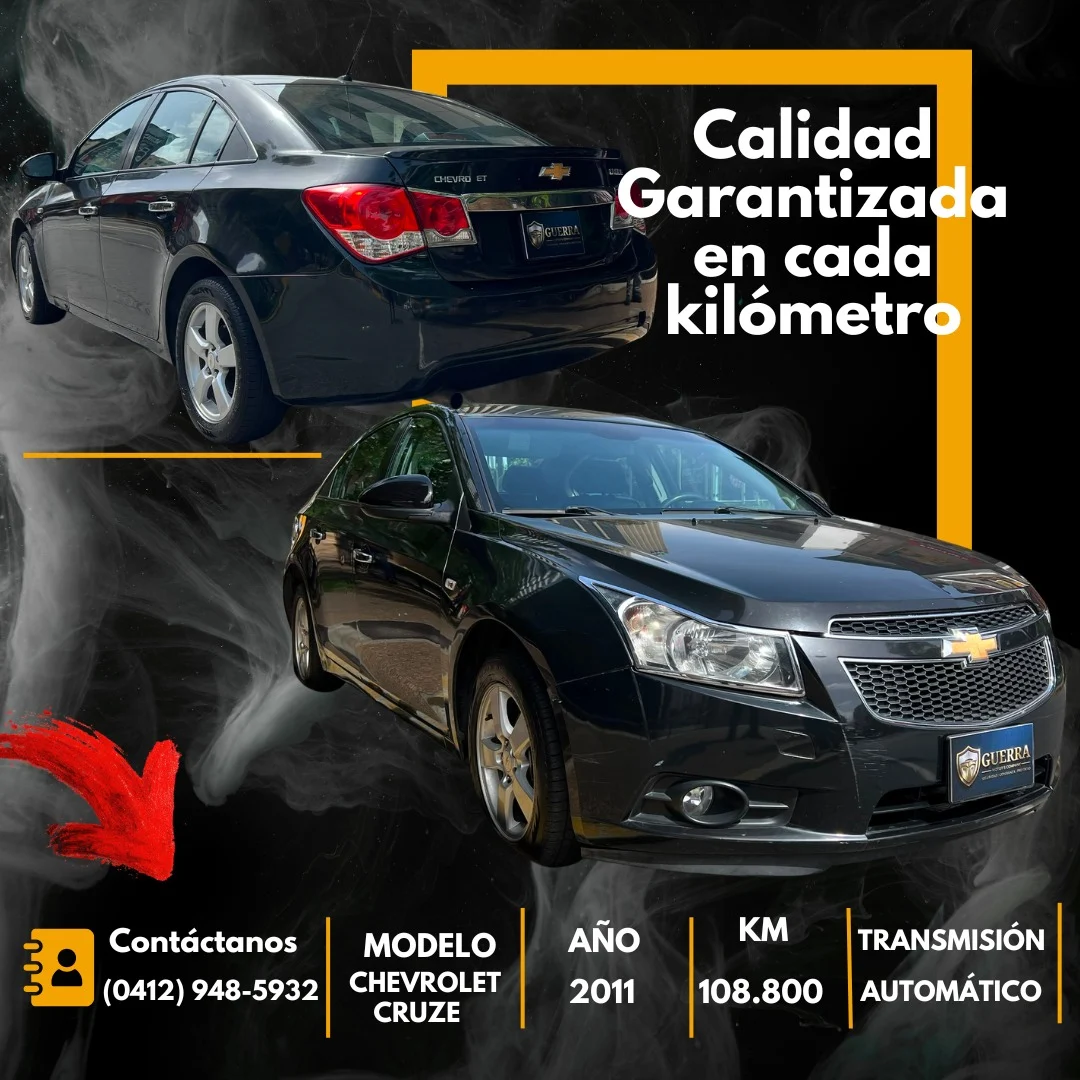 Carro Chevrolet Cruze 2011 en Caracas
