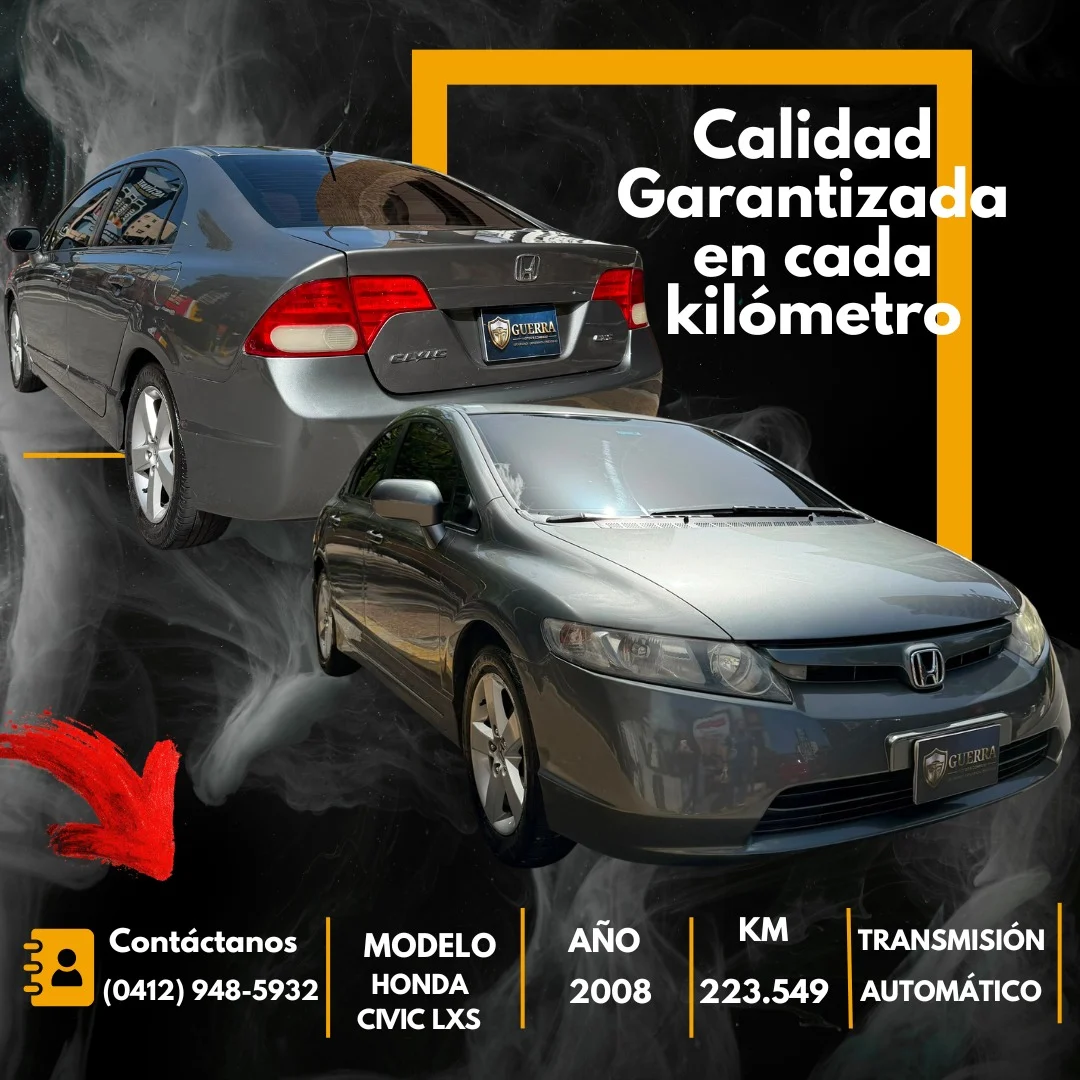 Carro Honda Civic LXS 2008 en Caracas