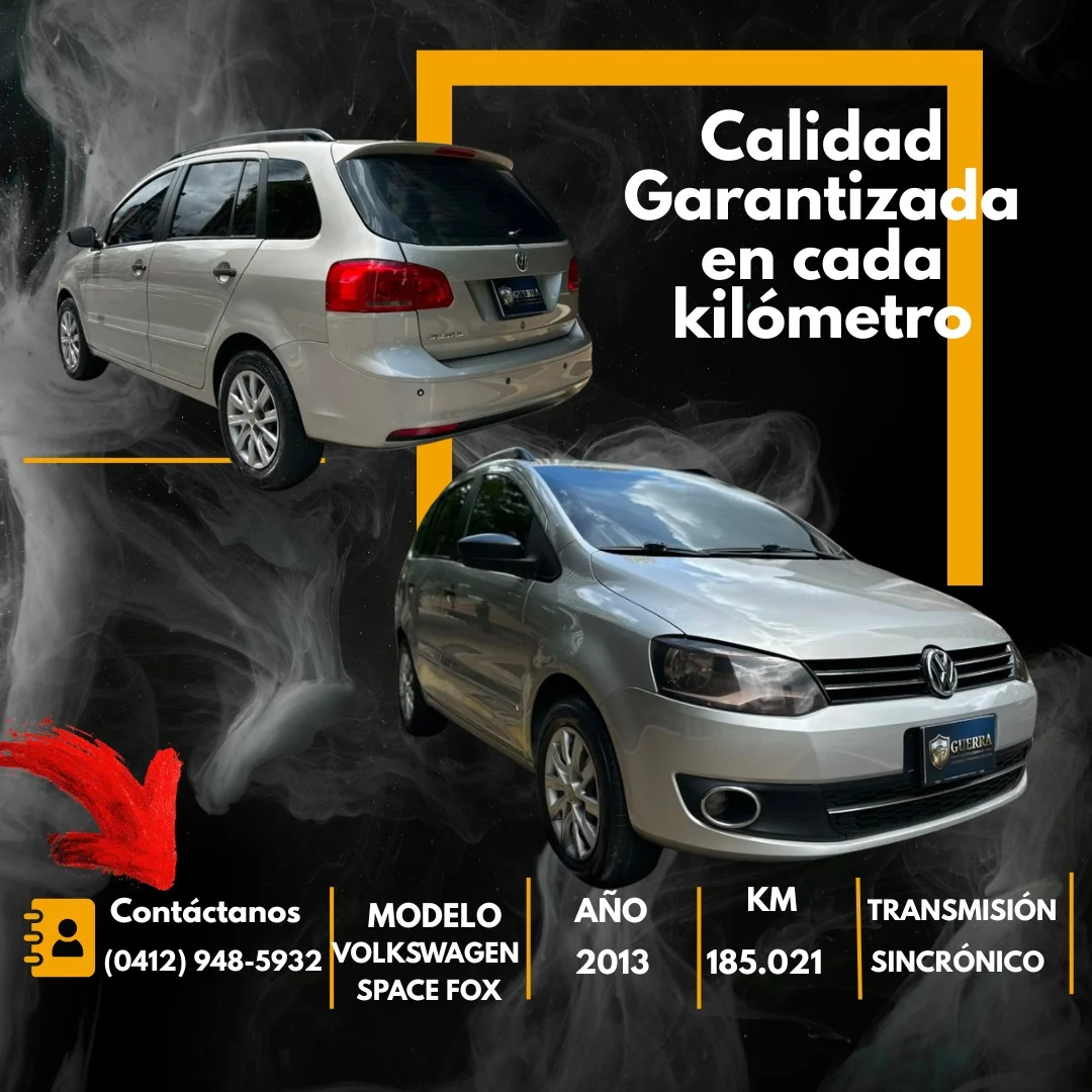 Carro Volkswagen Spacefox 2013 en Caracas