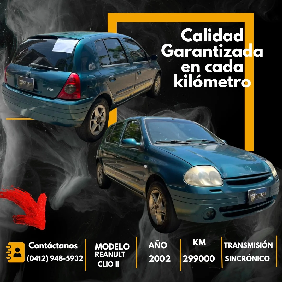 Carro Renault Clio 2002 en Caracas