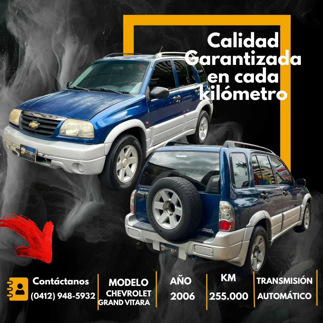 Camioneta Chevrolet Grand vitara 2006 en Caracas