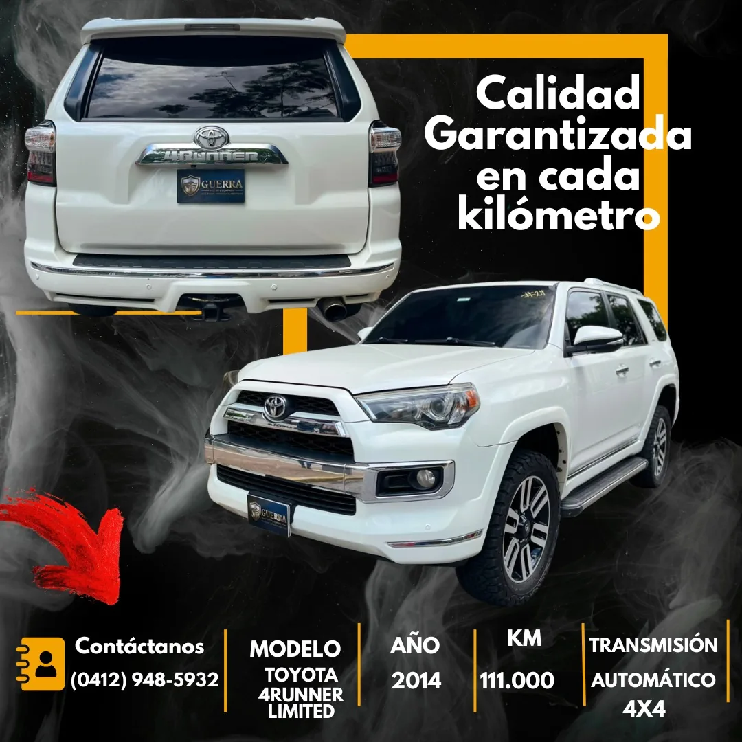 Camioneta Toyota 4Runner Limited 2014 en Caracas