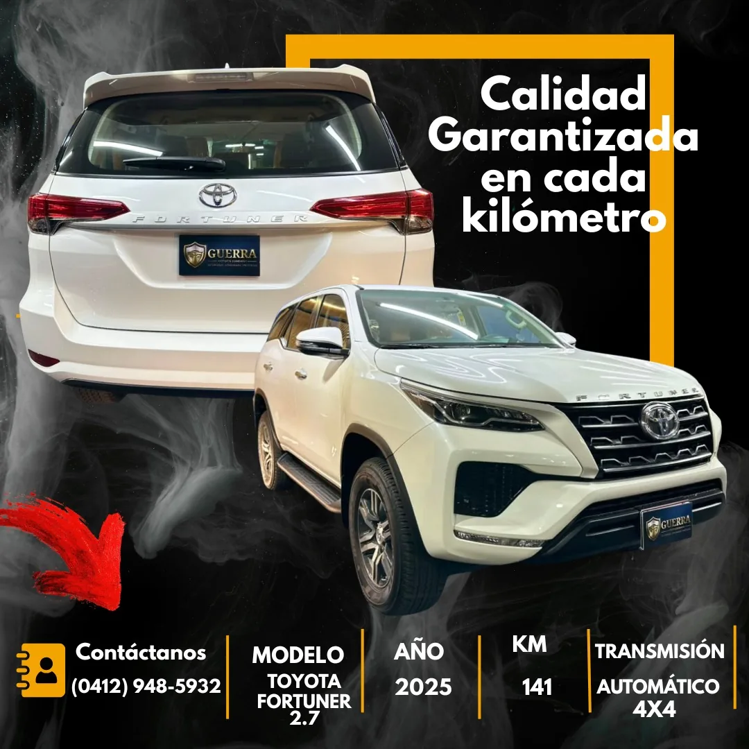 Camioneta Toyota Fortuner 2025 en Caracas