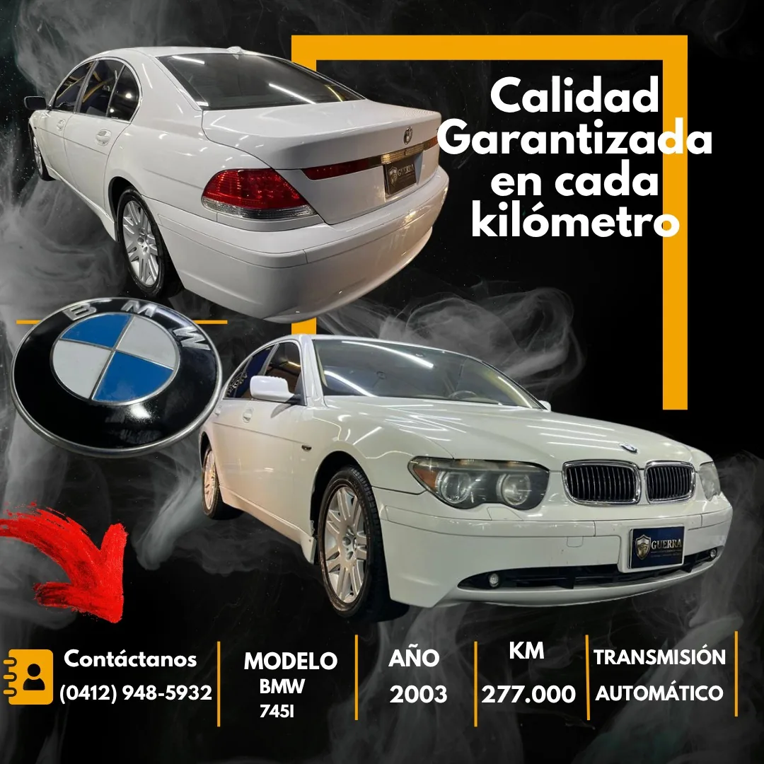 Sedán BMW 745i 2003 en Caracas
