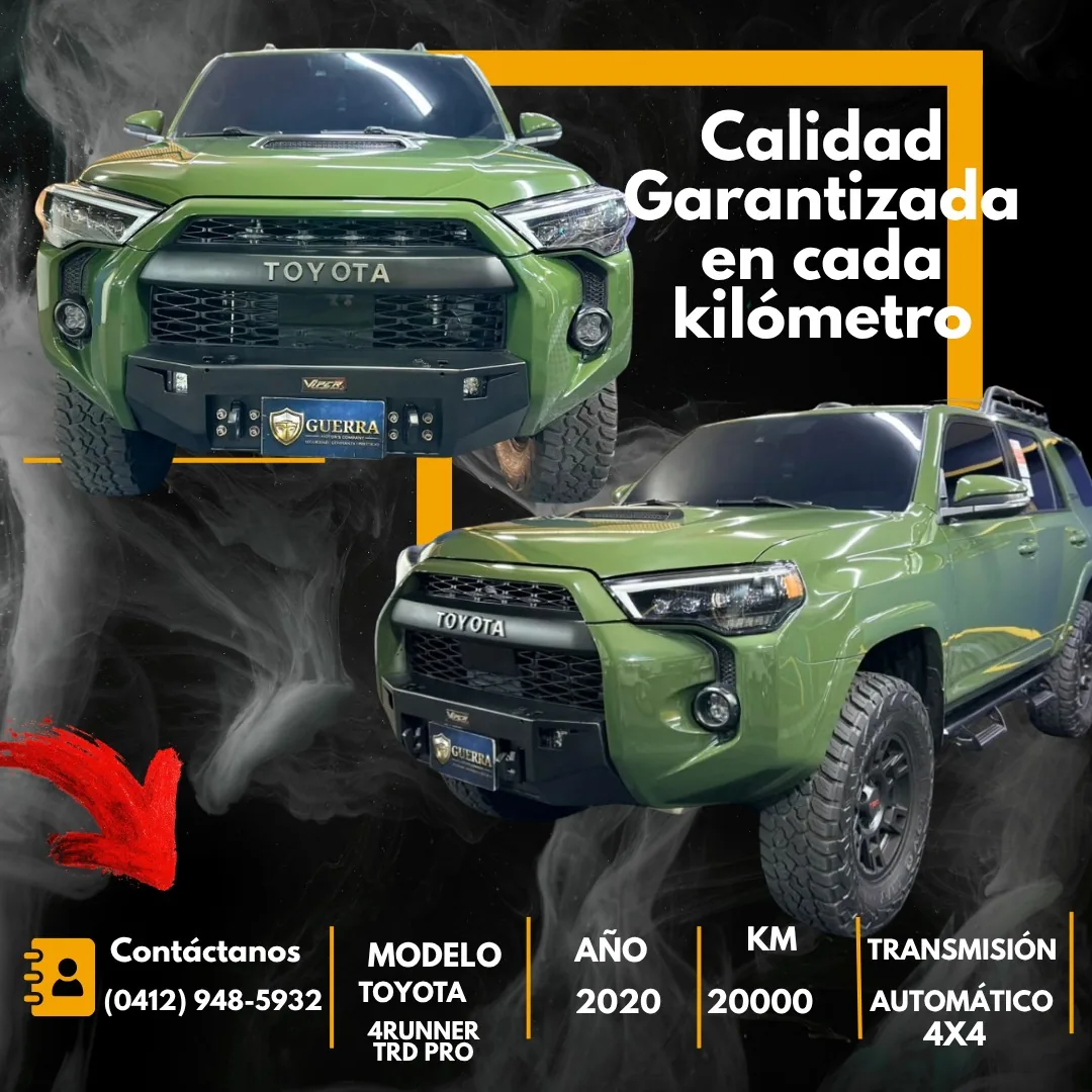 Camioneta Toyota 4Runner TRD PRO 2020 en Caracas