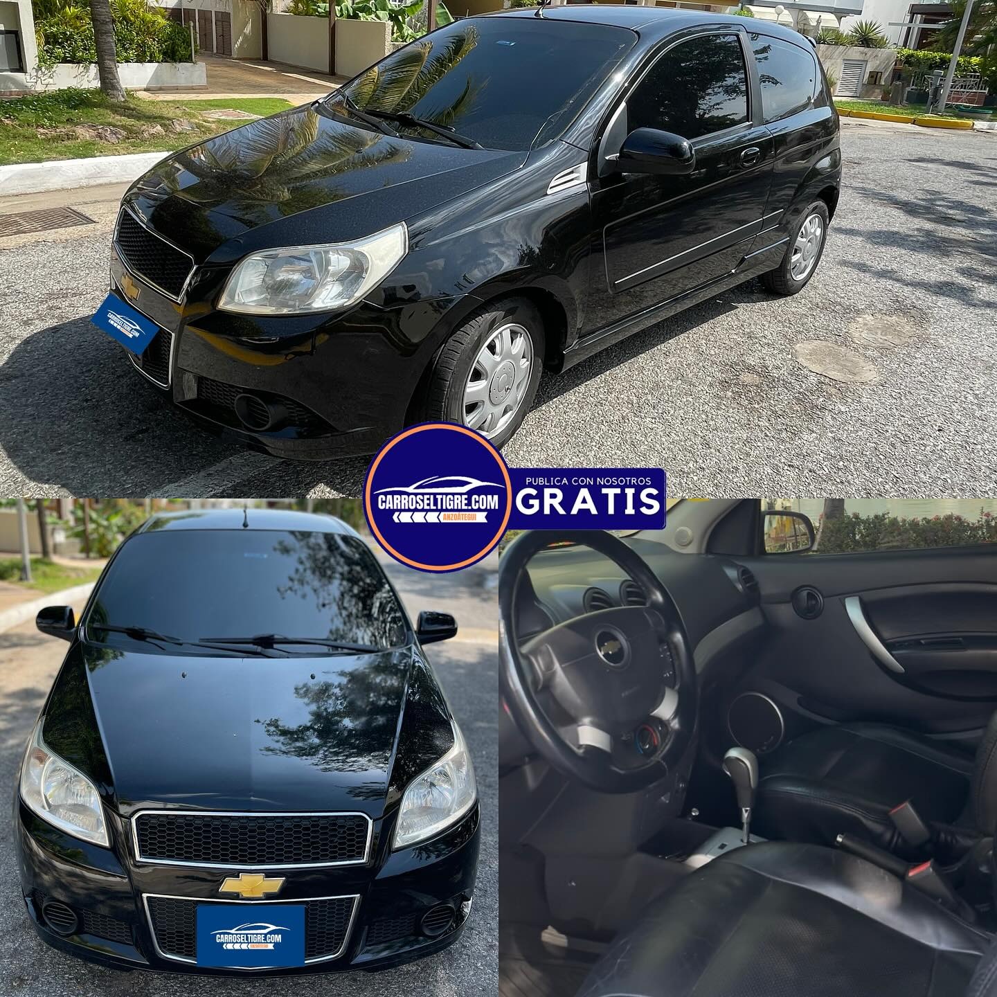 Chevrolet Aveo 2013 Negro Lechería