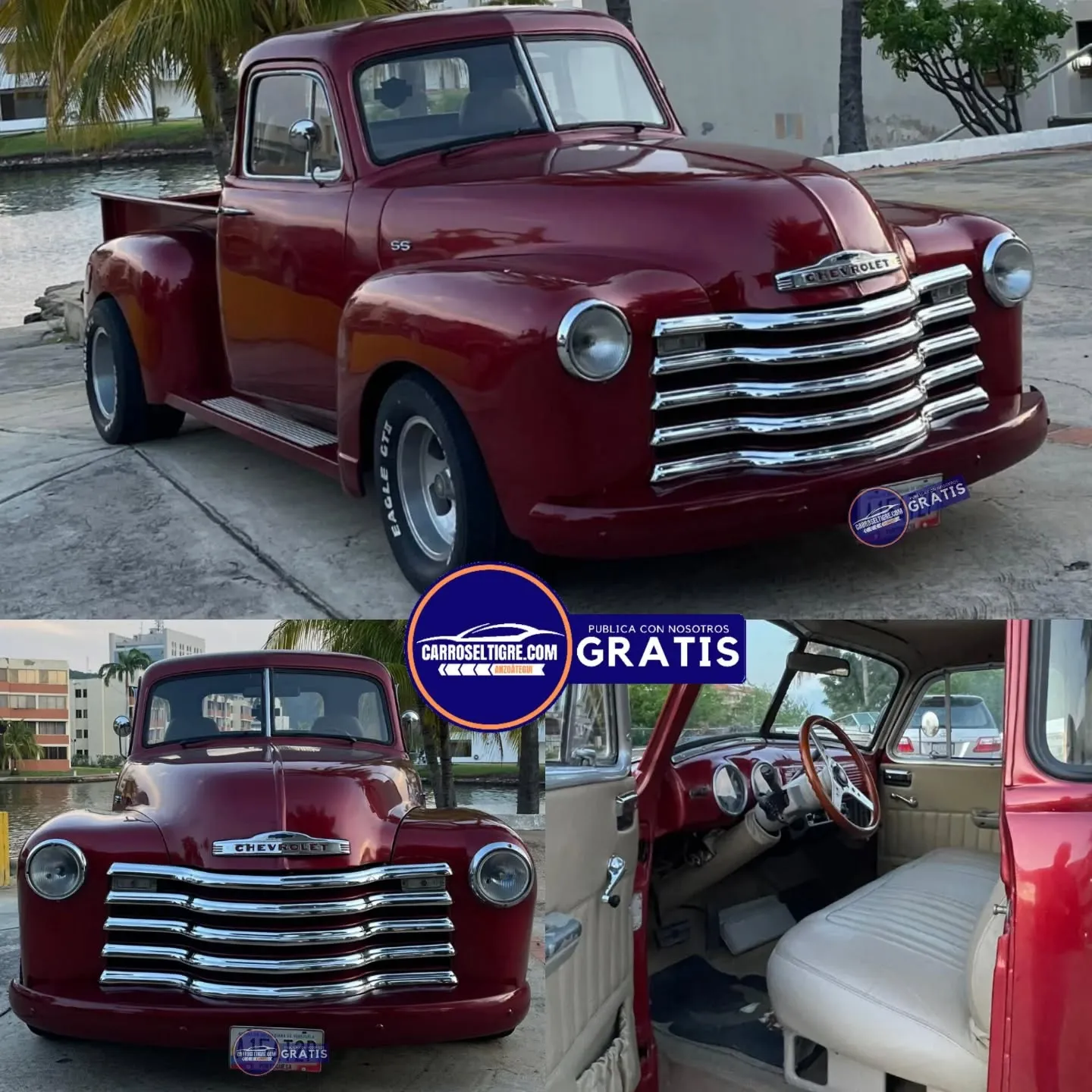 Chevrolet Apache 1953 Vinotinto Lechería