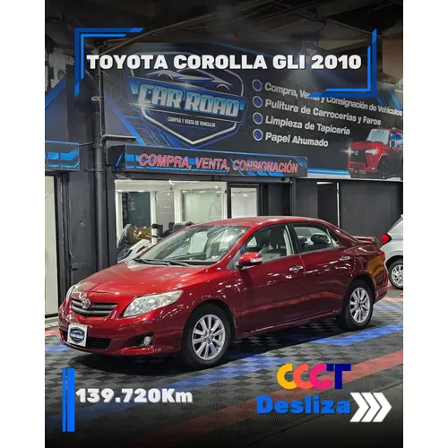 Toyota Corolla GLI 2010 Rojo Caracas