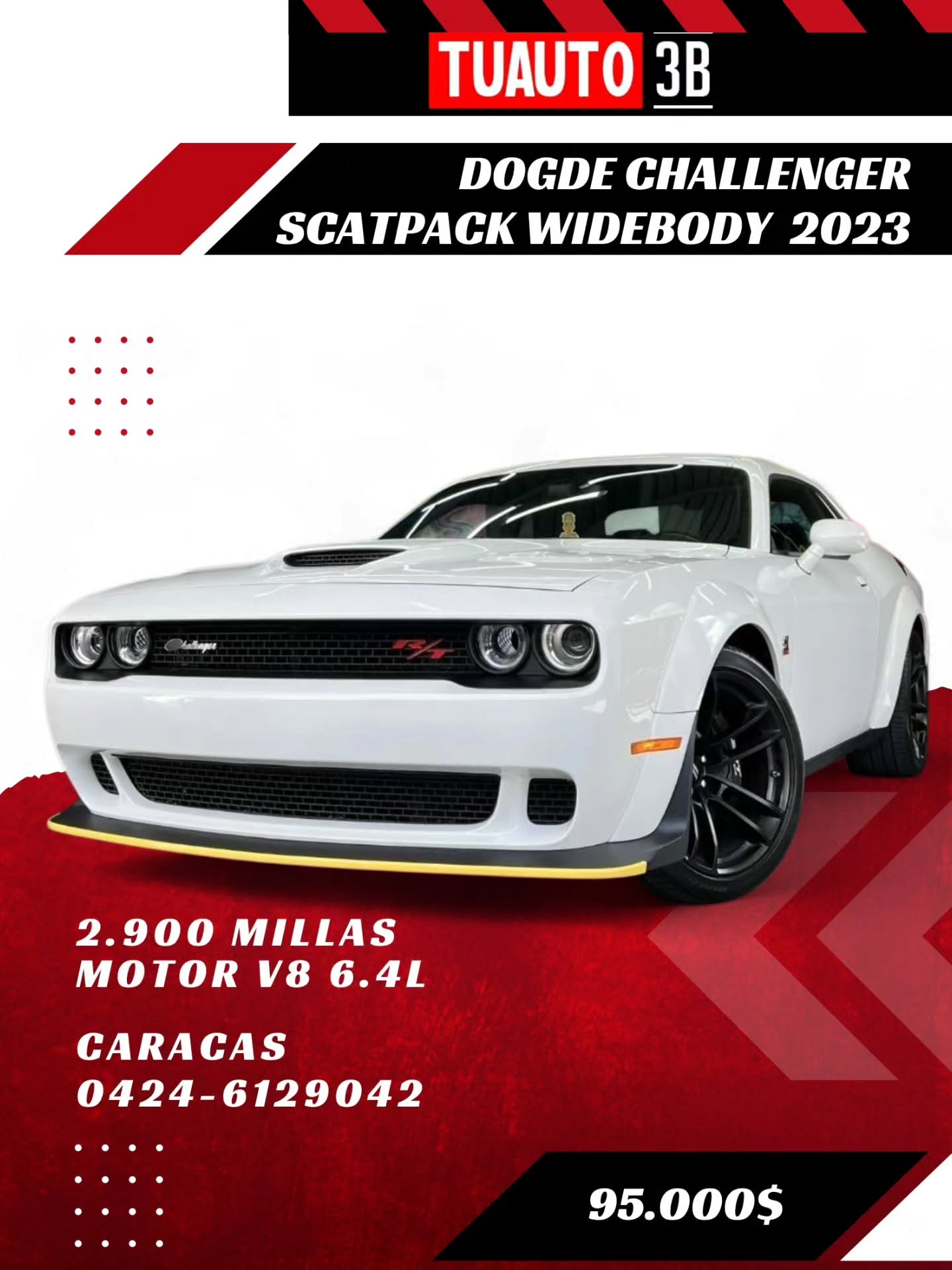 Dodge Challenger 2023 Blanco Valencia