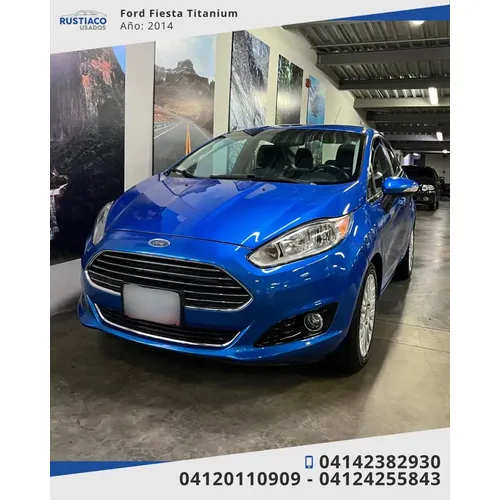 Ford Fiesta Titanium 2014 Azul Caracas