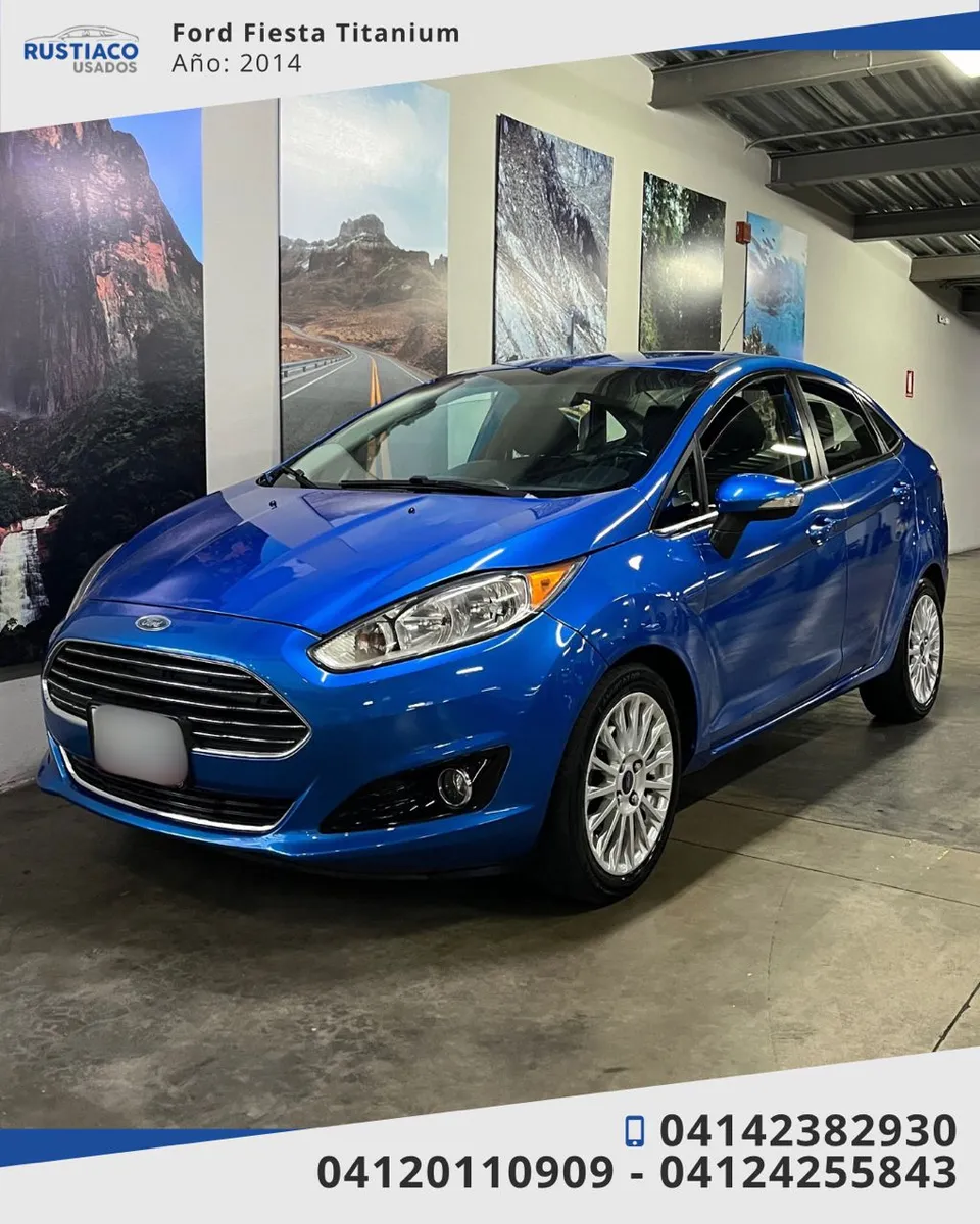 Ford Fiesta Titanium 2014 Azul Caracas