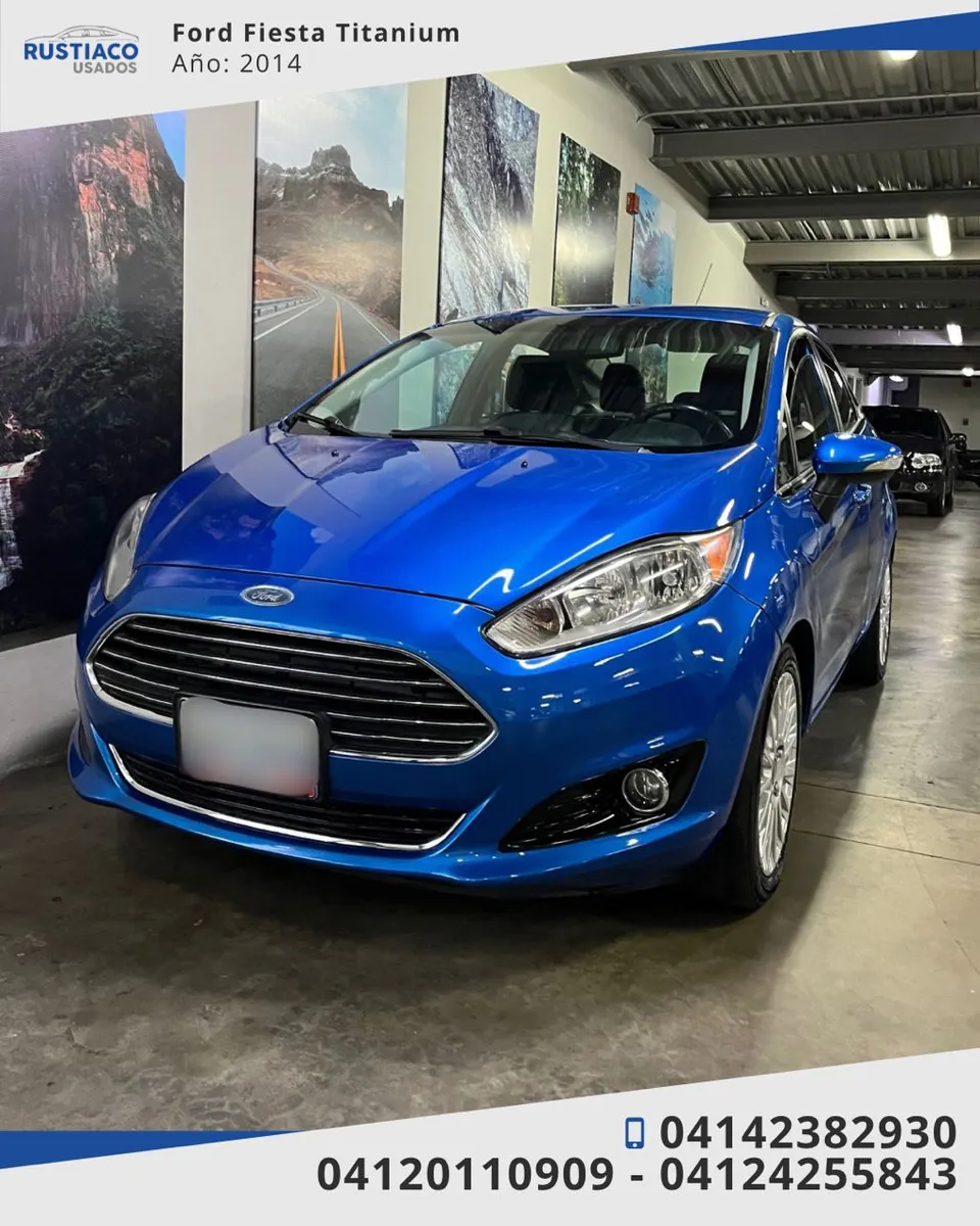 Ford Fiesta Titanium 2014 Azul Caracas