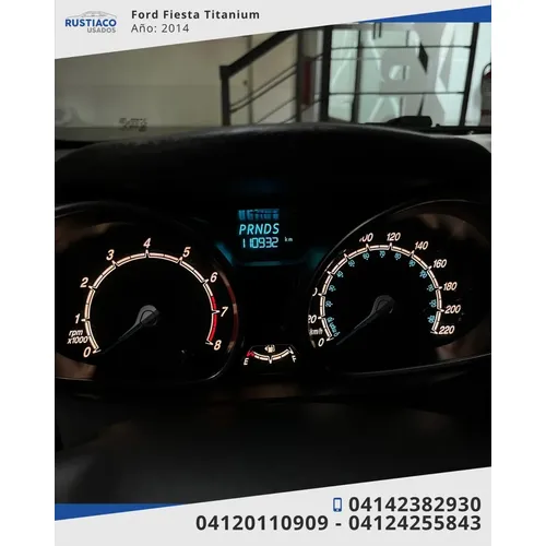 Ford Fiesta Titanium 2014 Azul Caracas
