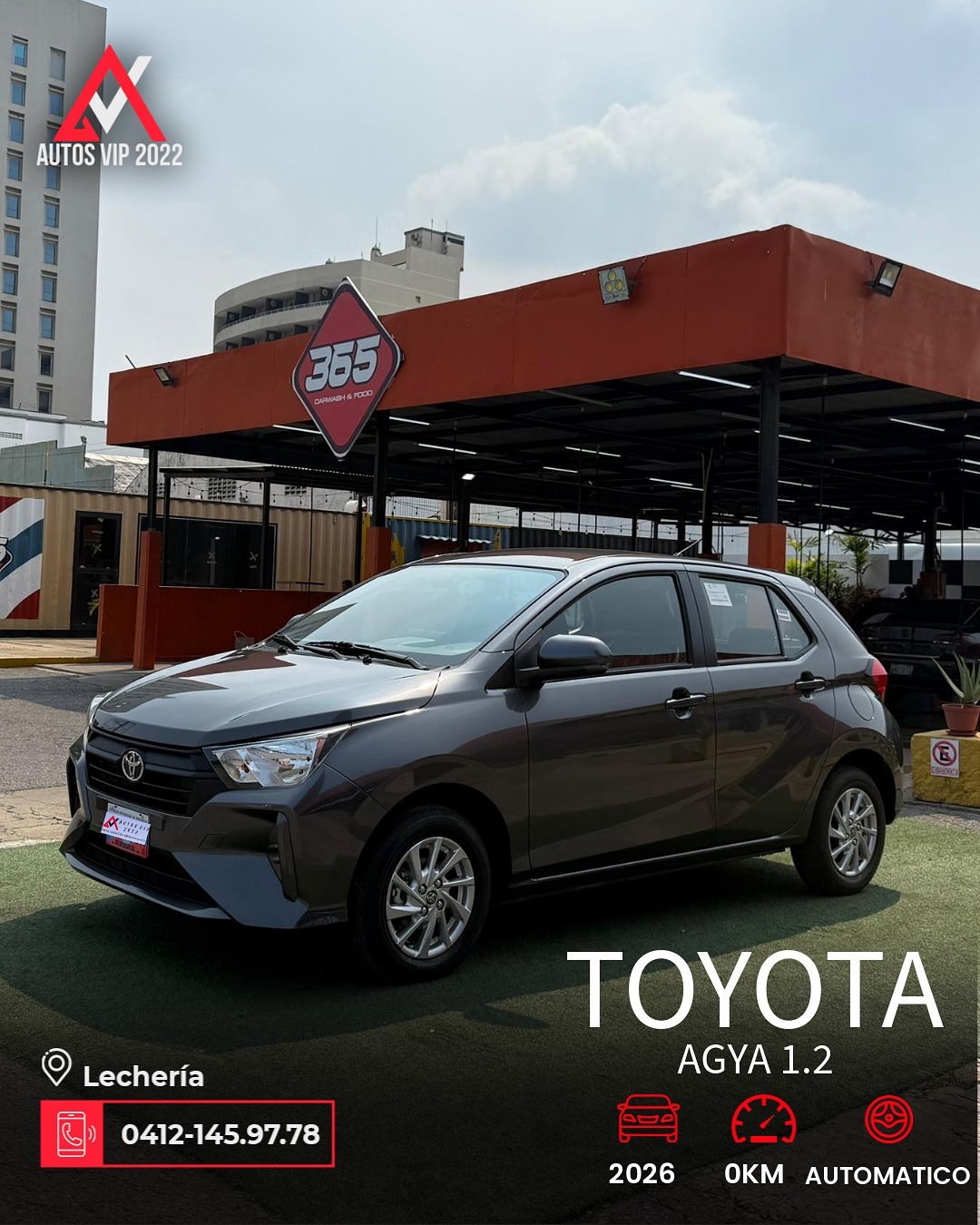 Toyota AGYA 2026 Gris Lechería