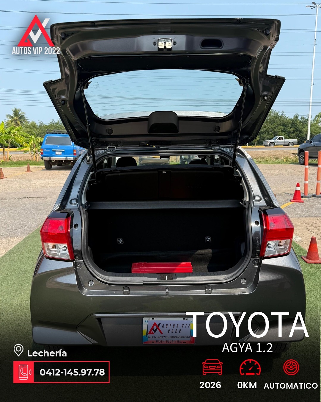 Hatchback Toyota Agya 1.2 2026 gris10