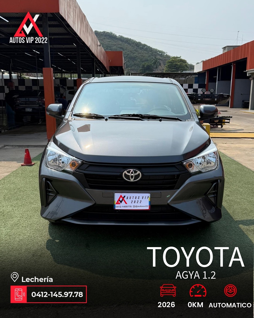 Toyota AGYA 2026 Gris Lechería