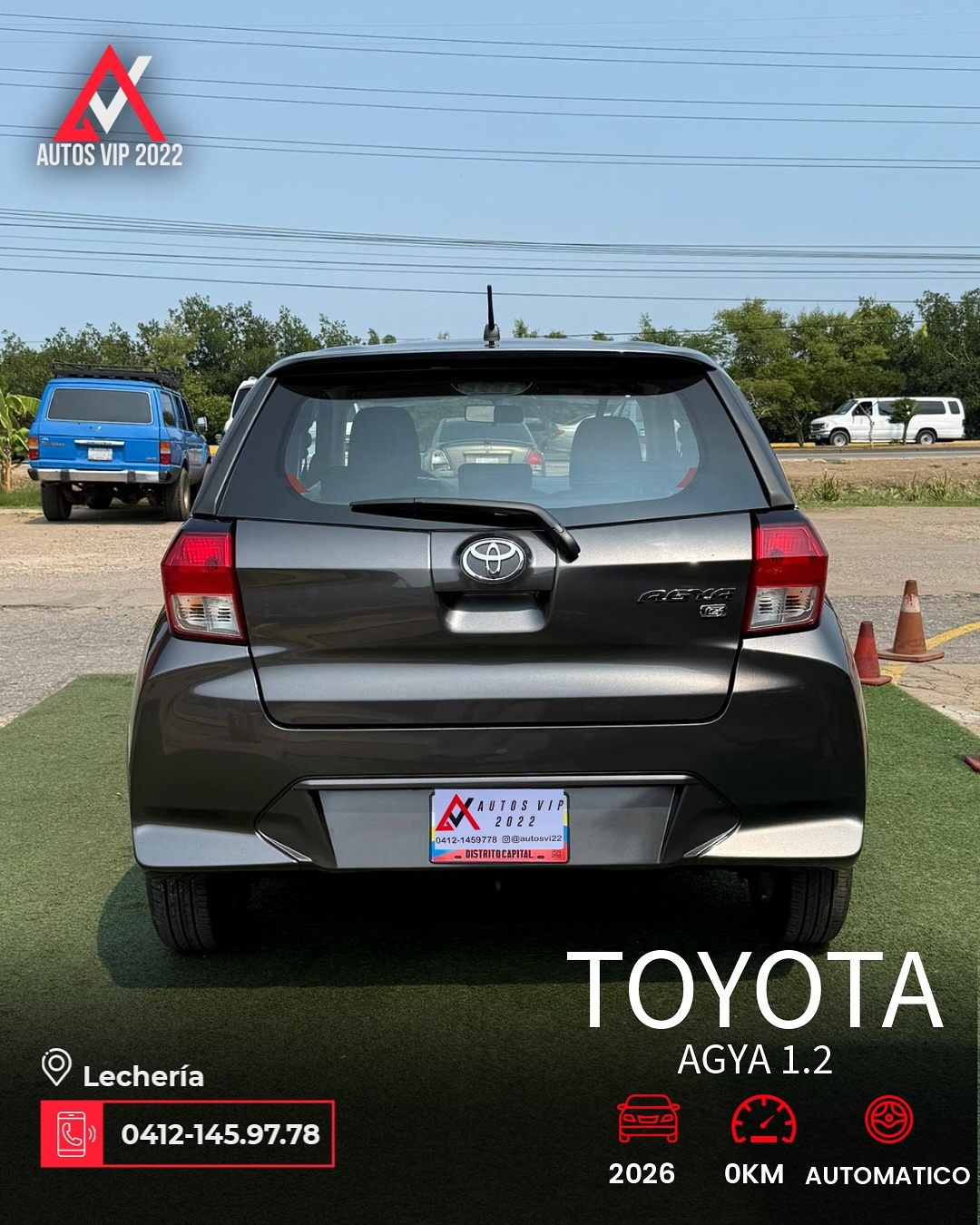 Toyota AGYA 2026 Gris Lechería