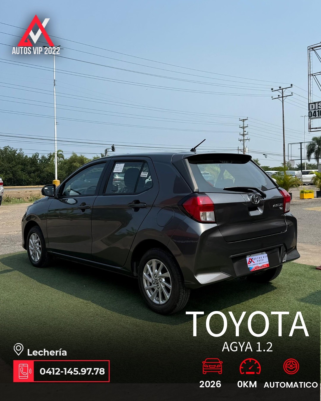 Toyota AGYA 2026 Gris Lechería