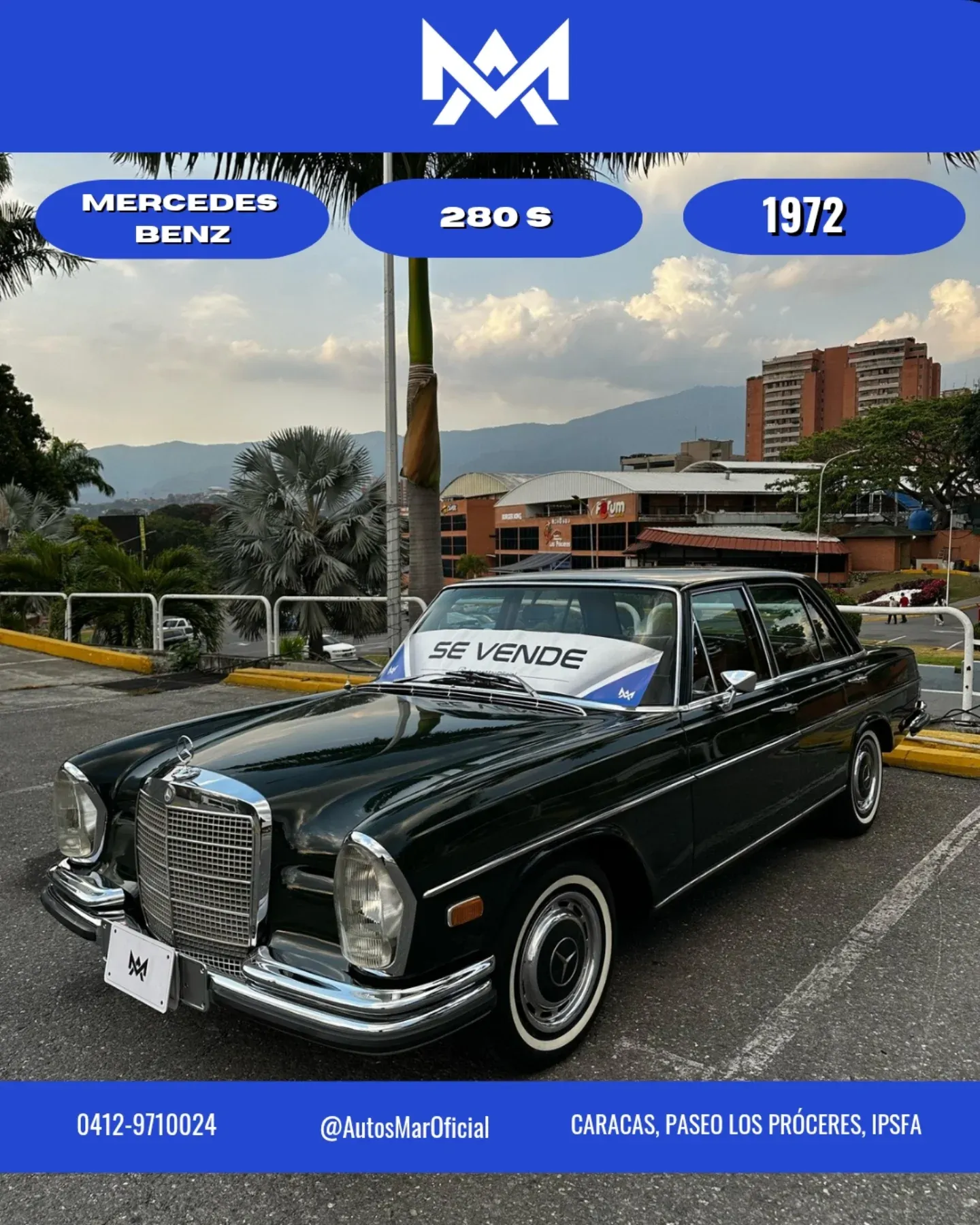 Mercedes-Benz 280 S año 1972 Verde