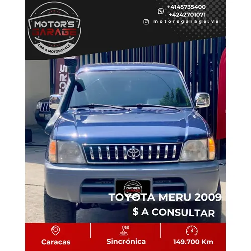 Toyota Land Cruiser Prado Merú 2009 Azul Caracas