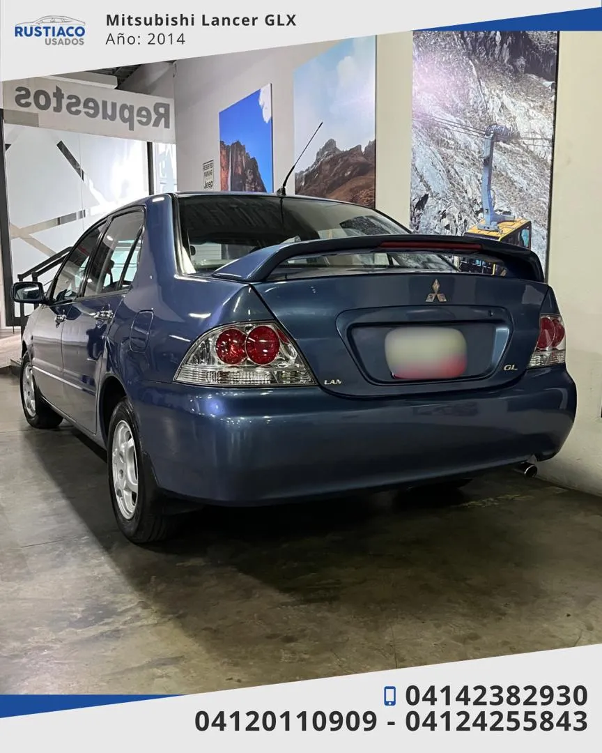 Mitsubishi Lancer GLX 2014 Azul Caracas