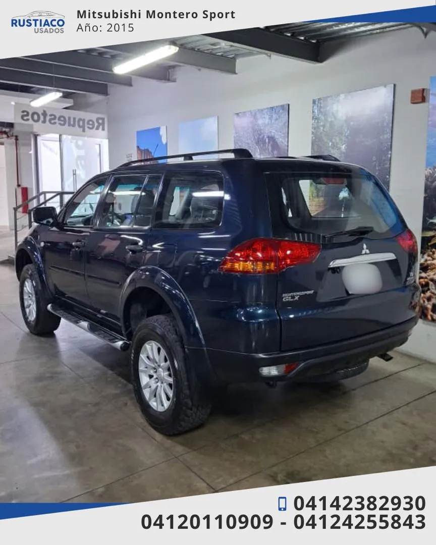 Mitsubishi Montero Sport GLX 2015 Azul Caracas
