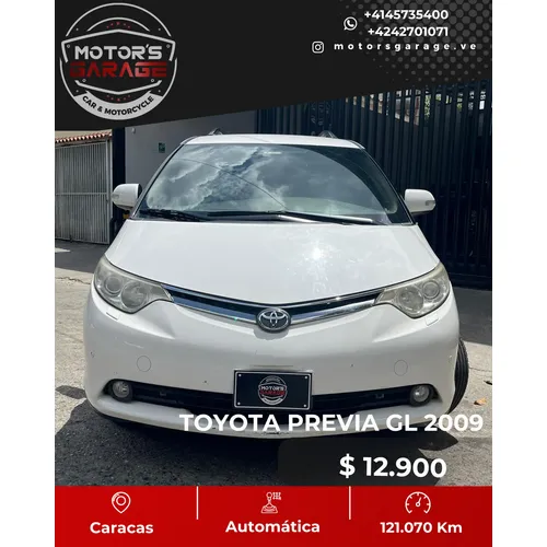 Toyota Previa 2009 Blanco Caracas
