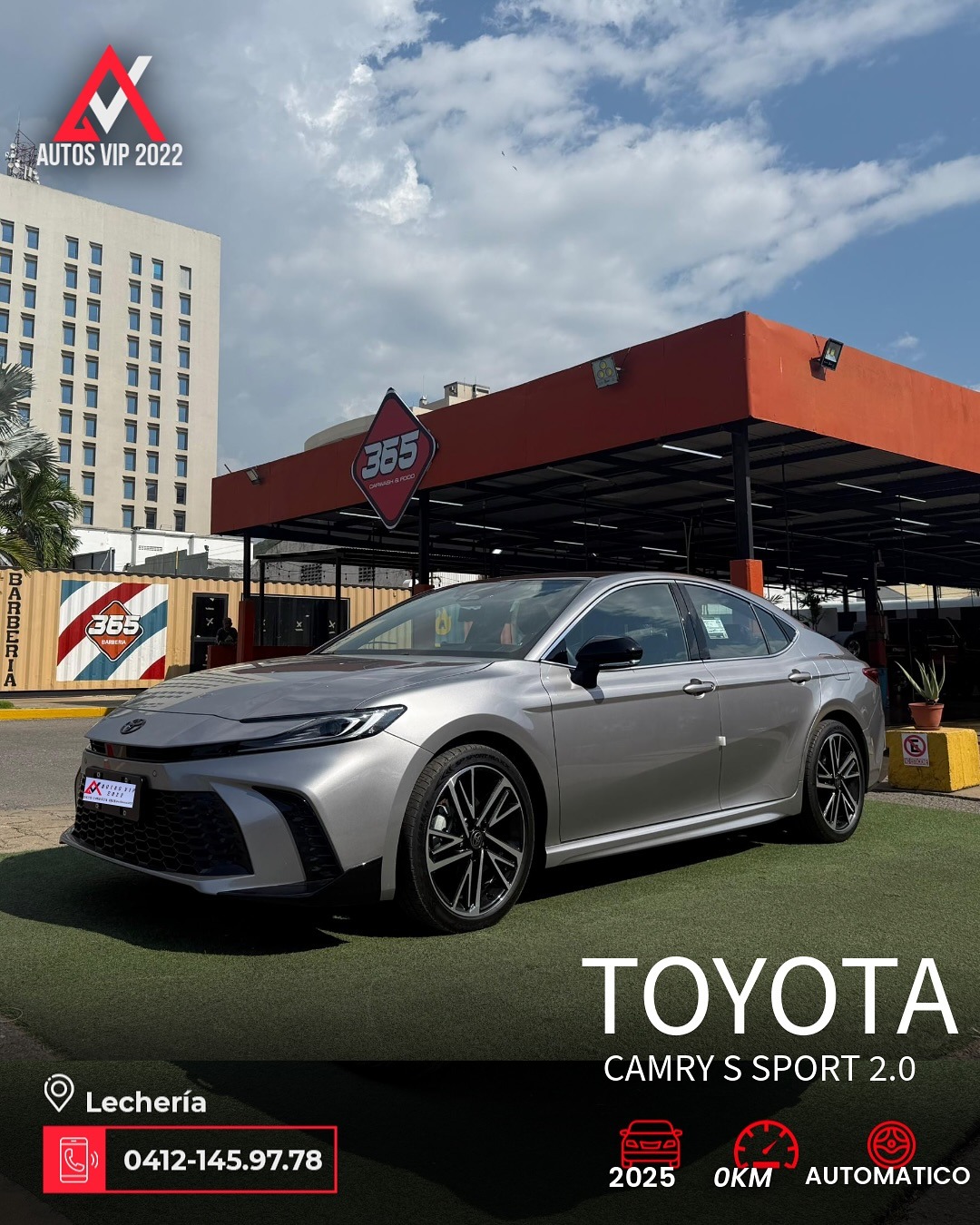 Toyota Camry S Sport 2025 Gris Lechería