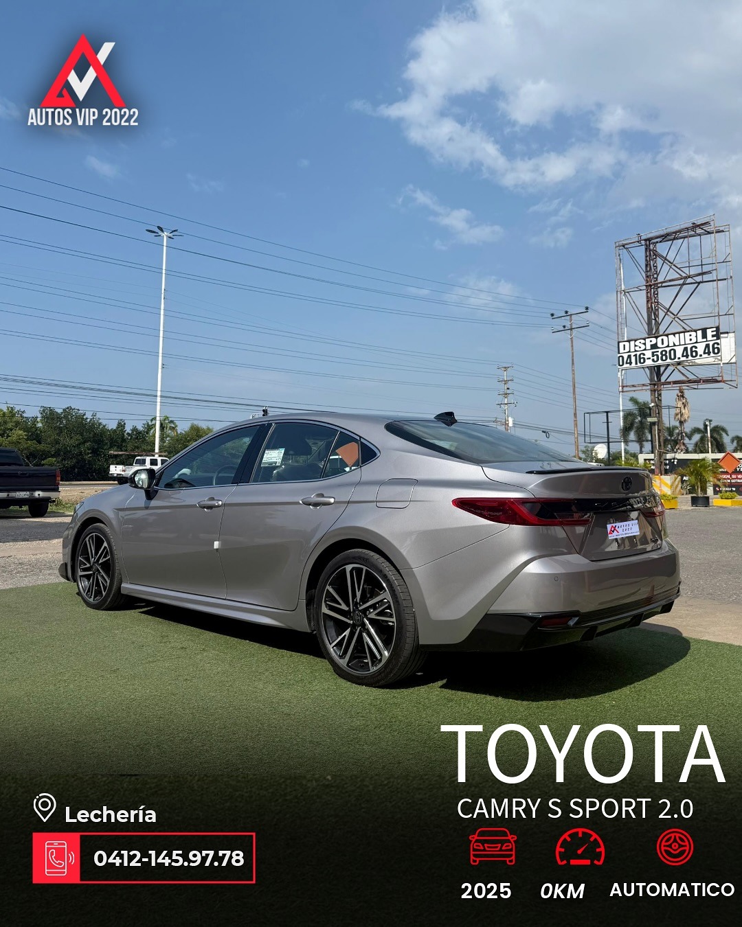 Toyota Camry S Sport 2025 Gris Lechería