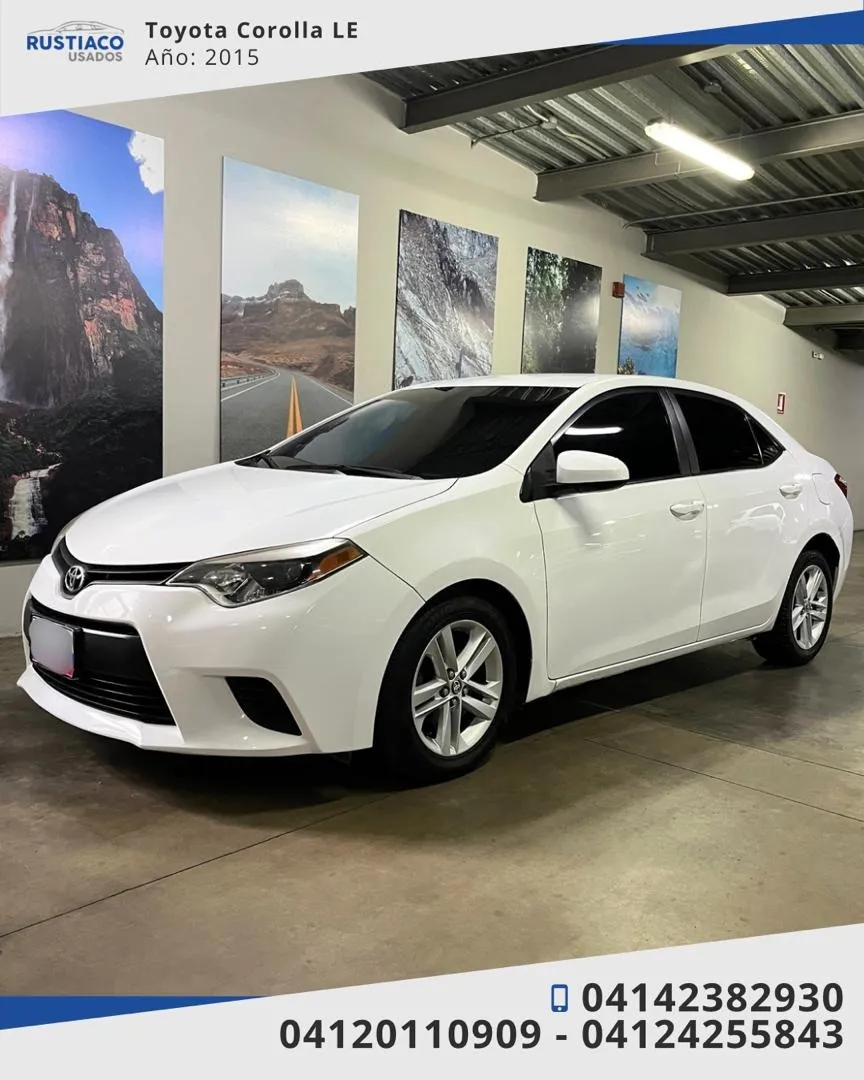 Toyota Corolla LE 2015 Blanco Caracas