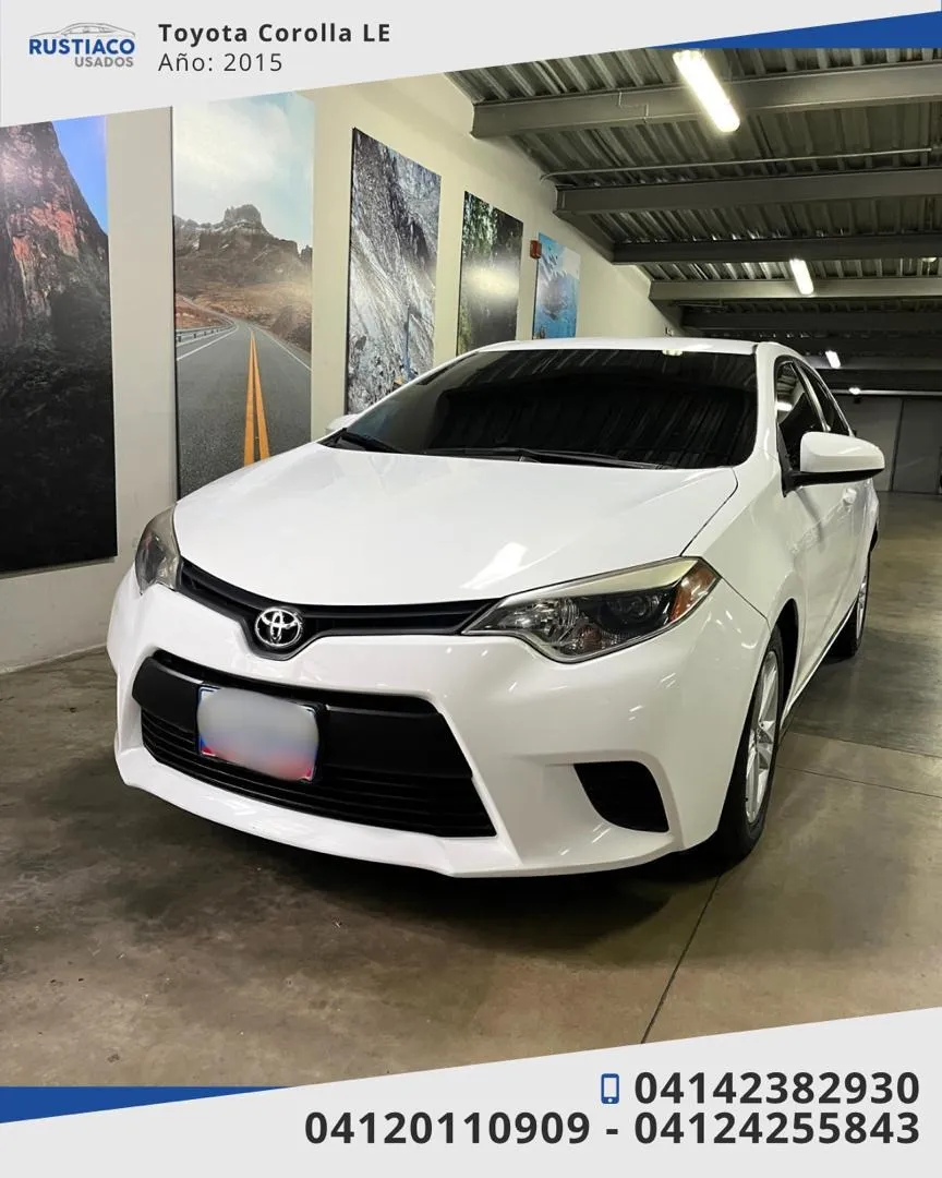 Toyota Corolla LE 2015 Blanco Caracas