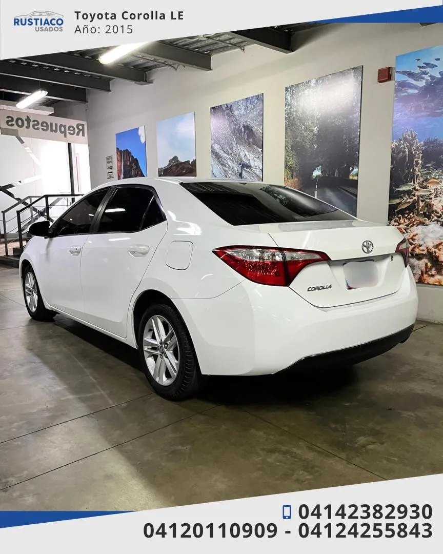 Toyota Corolla LE 2015 Blanco Caracas