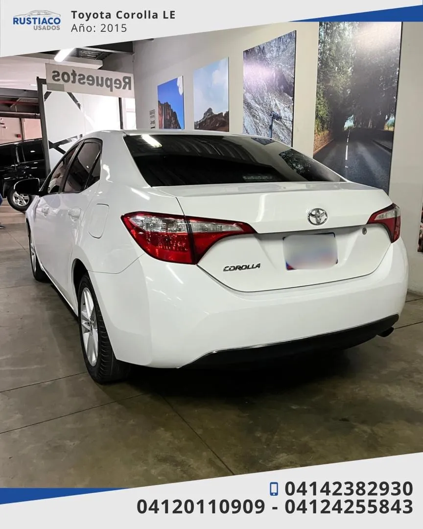 Toyota Corolla LE 2015 Blanco Caracas