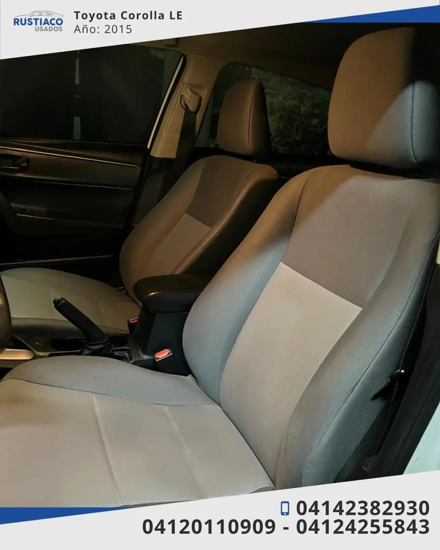 Toyota Corolla LE 2015 versión Full BLANCO9