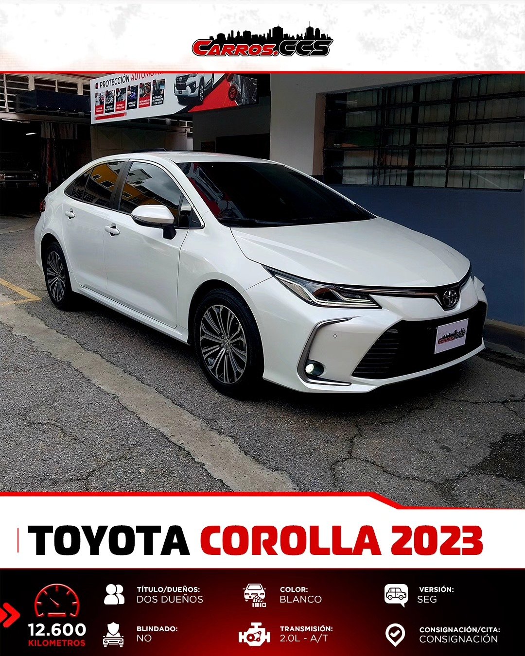 Toyota Corolla SEG 2023 Blanco