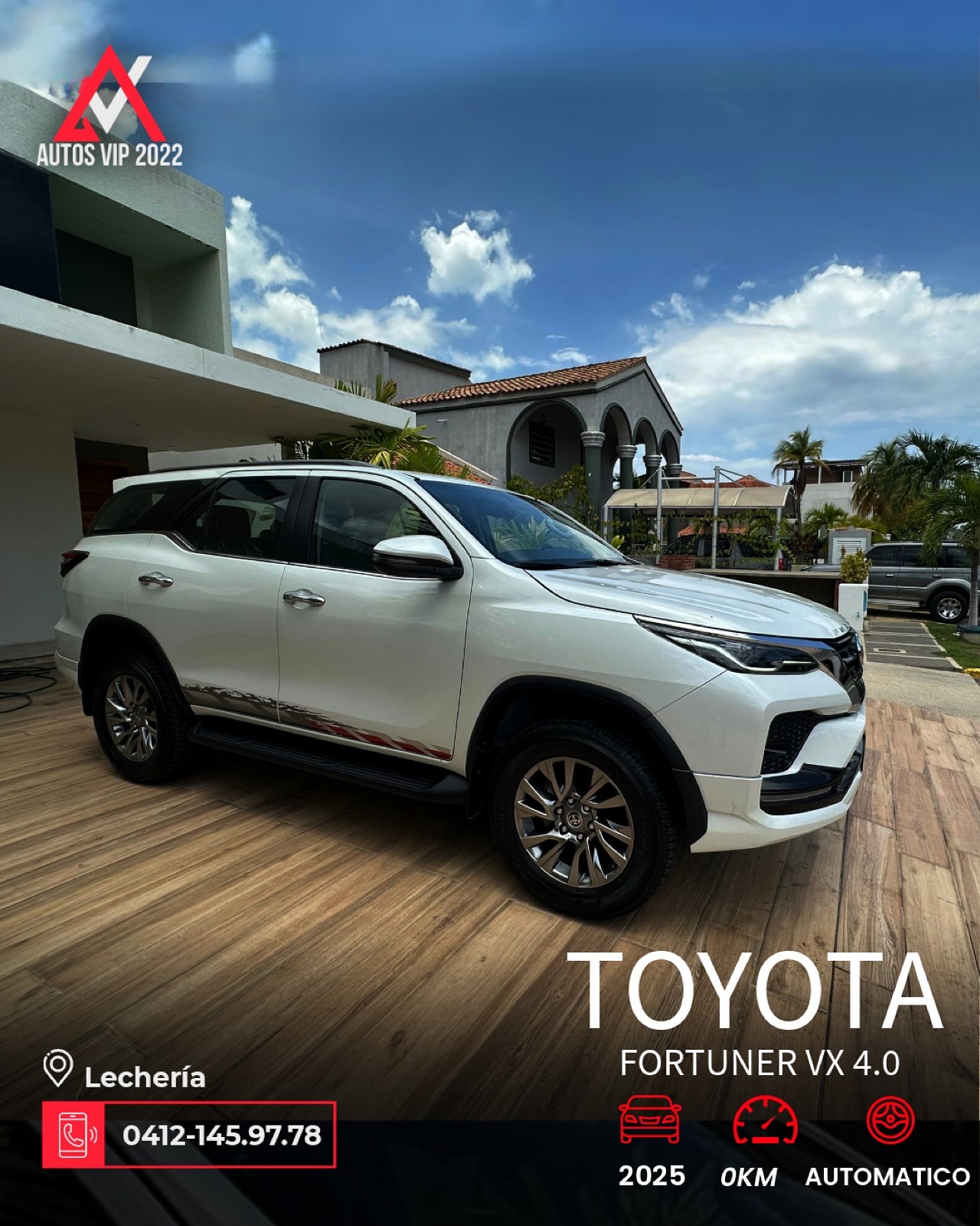 Toyota Fortuner VX 2025 Blanco Lechería
