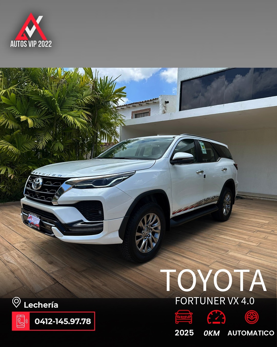 Toyota Fortuner VX 2025 Blanco Lechería