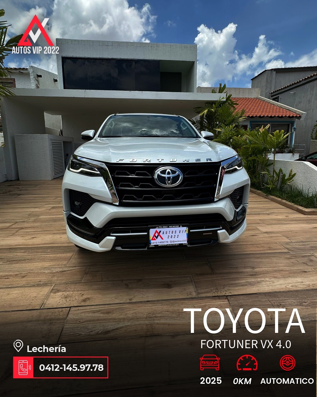 Toyota Fortuner VX 2025 Blanco Lechería