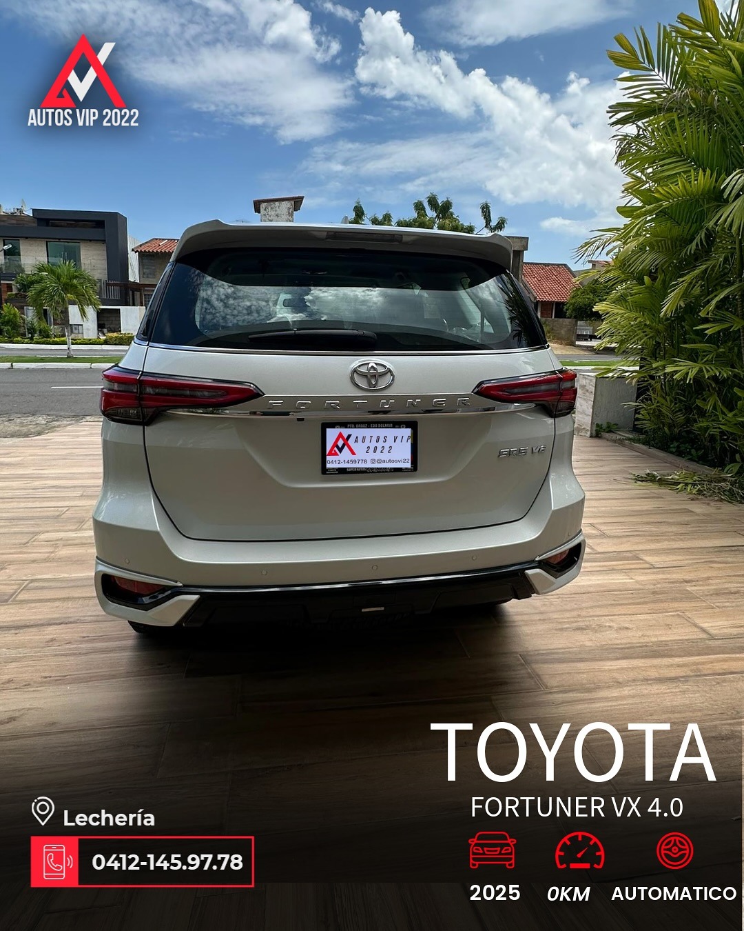 Toyota Fortuner VX 2025 Blanco Lechería