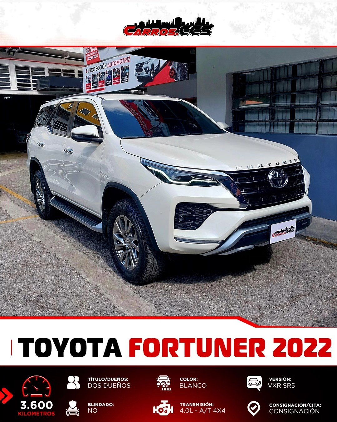 Toyota Fortuner VXR SR5 2022 Blanco