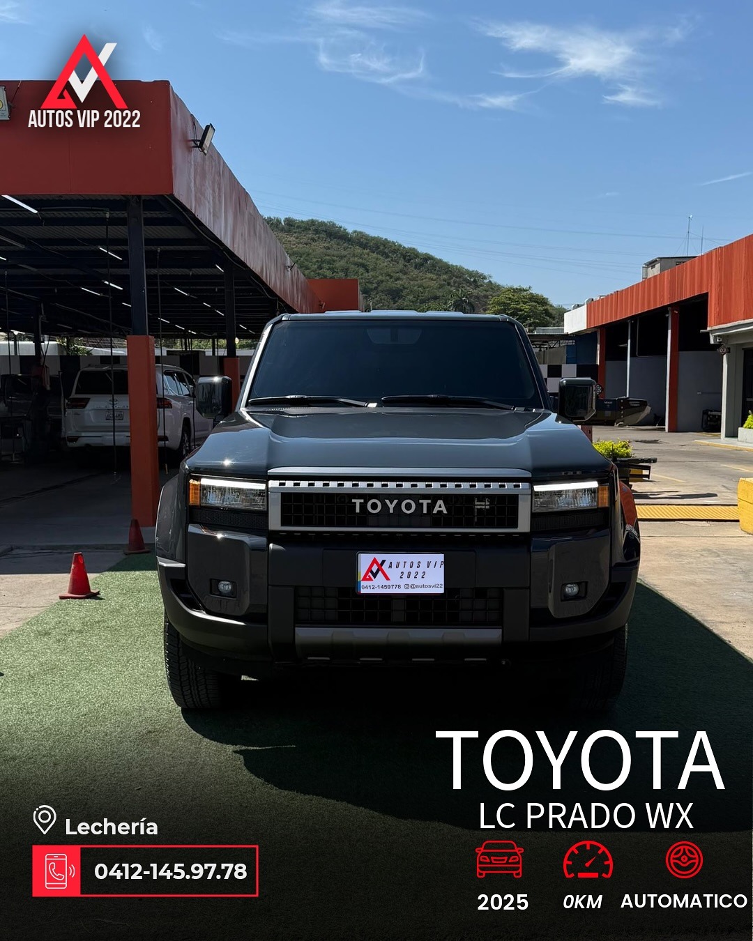Toyota Land Cruiser Prado WX 2025 Gris Lechería