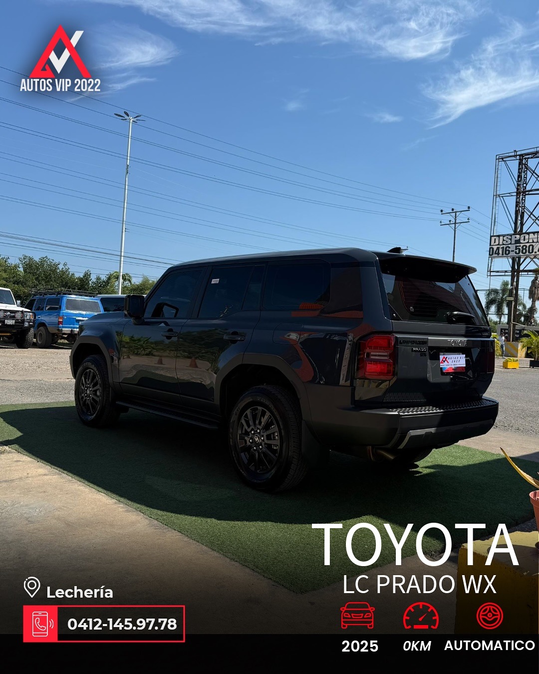 Toyota Land Cruiser Prado WX 2025 Gris Lechería