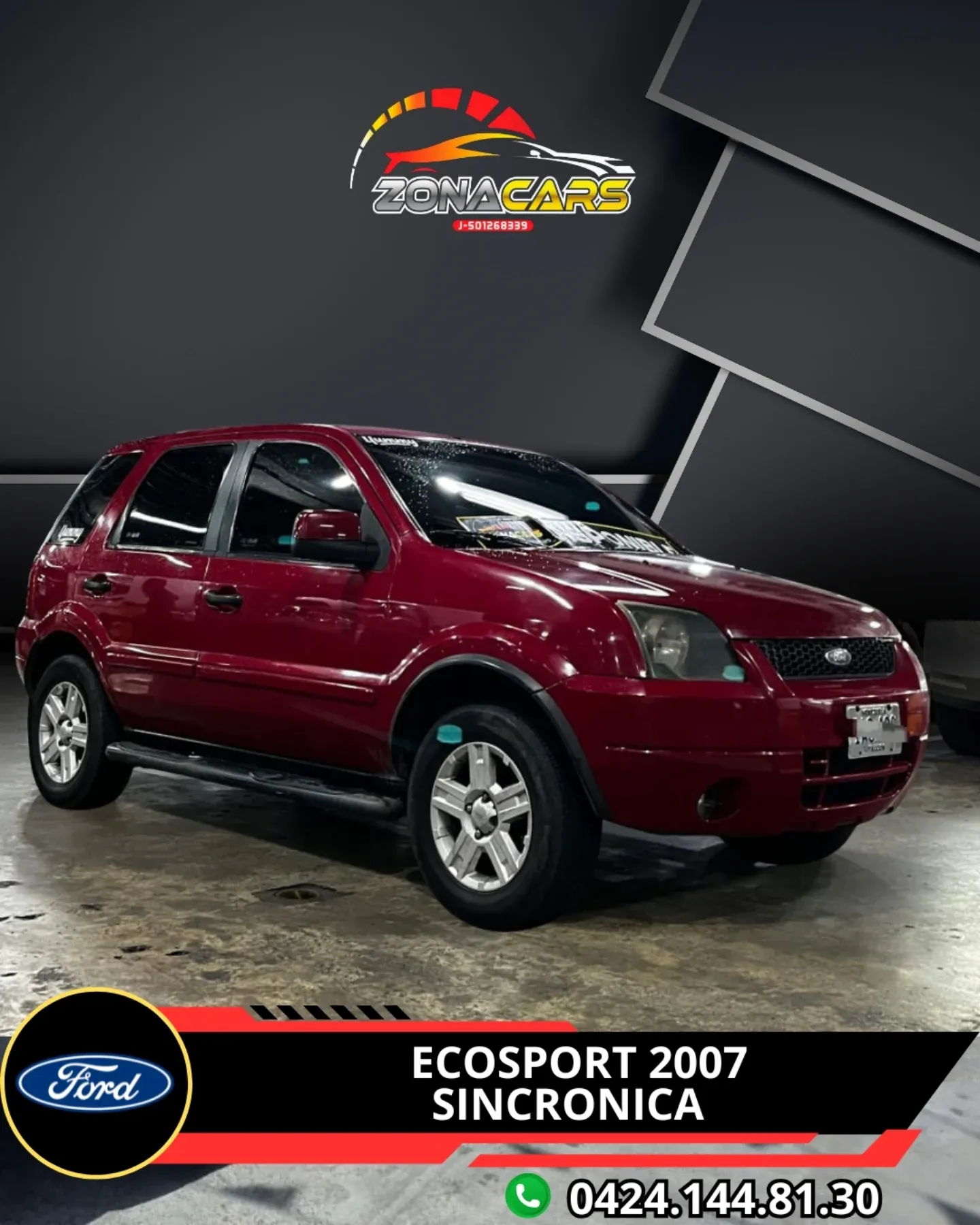 Ford Ecosport 2007 Rojo Caracas