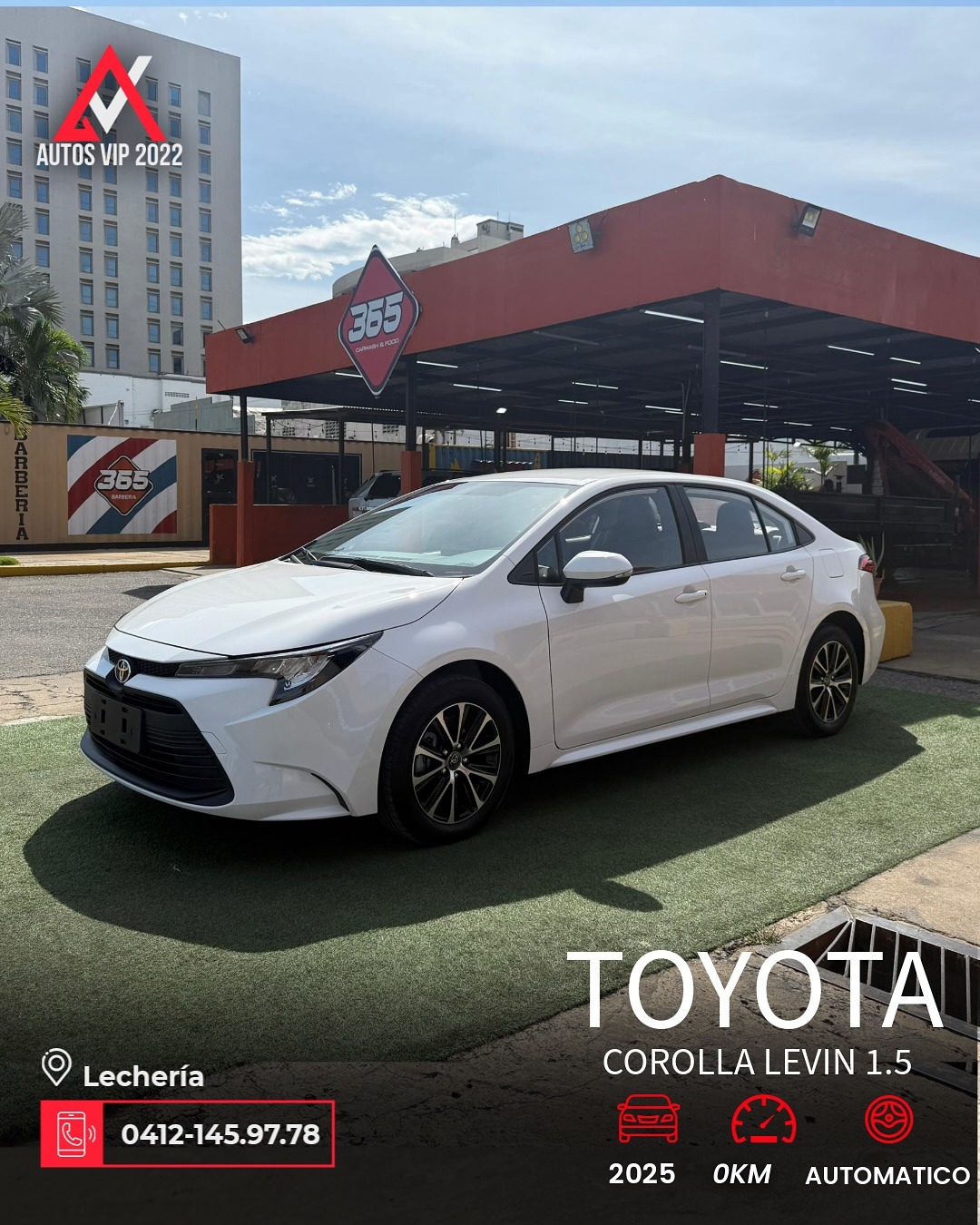 Toyota Corolla levin 2025 Blanco Lechería