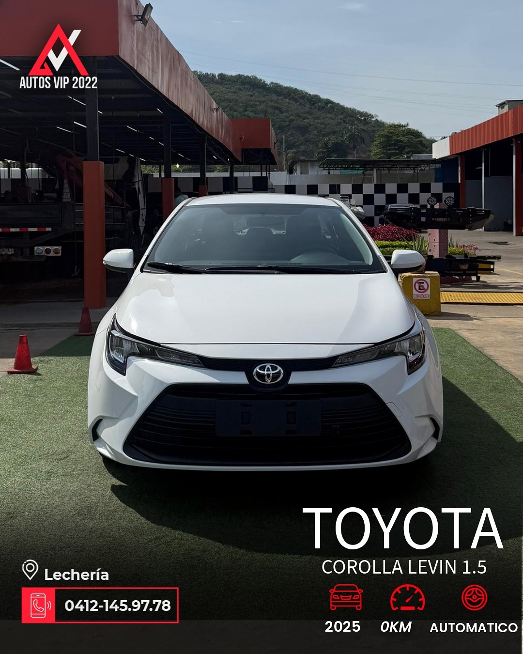 Toyota Corolla levin 2025 Blanco Lechería