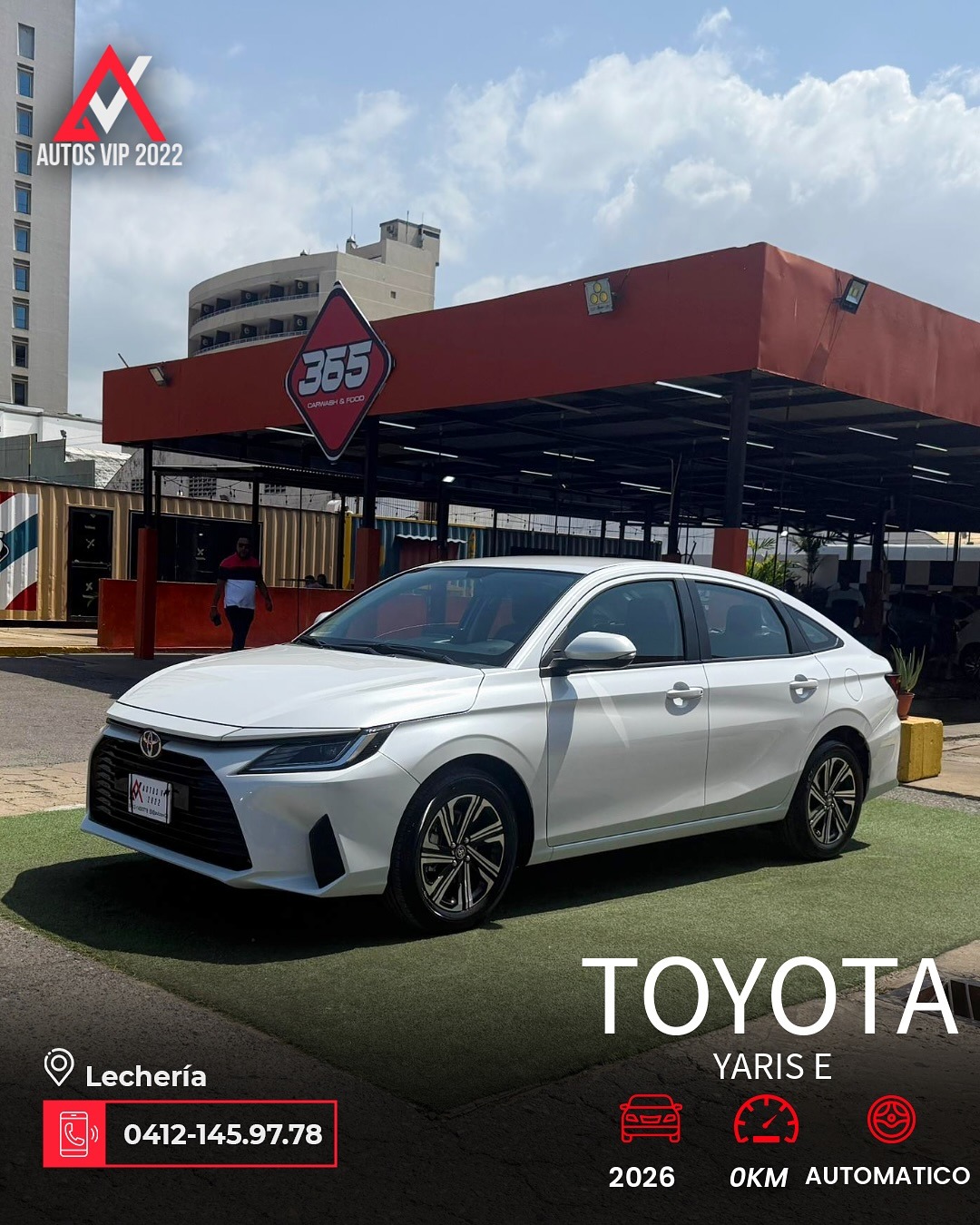Toyota Yaris E 2026 Blanco Lechería