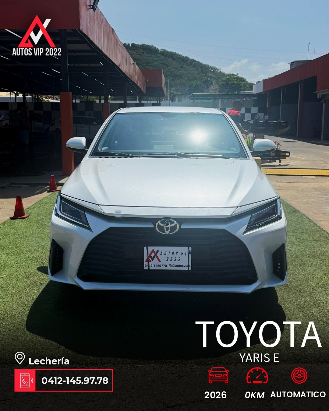 Toyota Yaris E 2026 Blanco Lechería